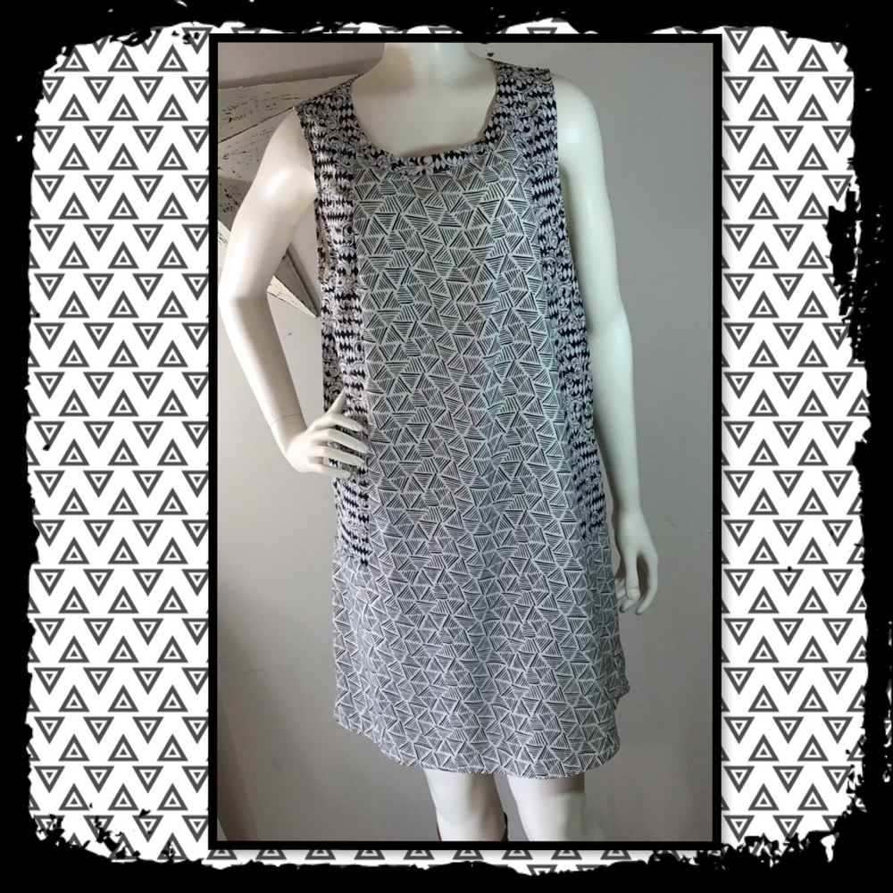 SKIES ARE BLUE/ANTHROPOLOGY  WOMENS SHEATH DRESS L